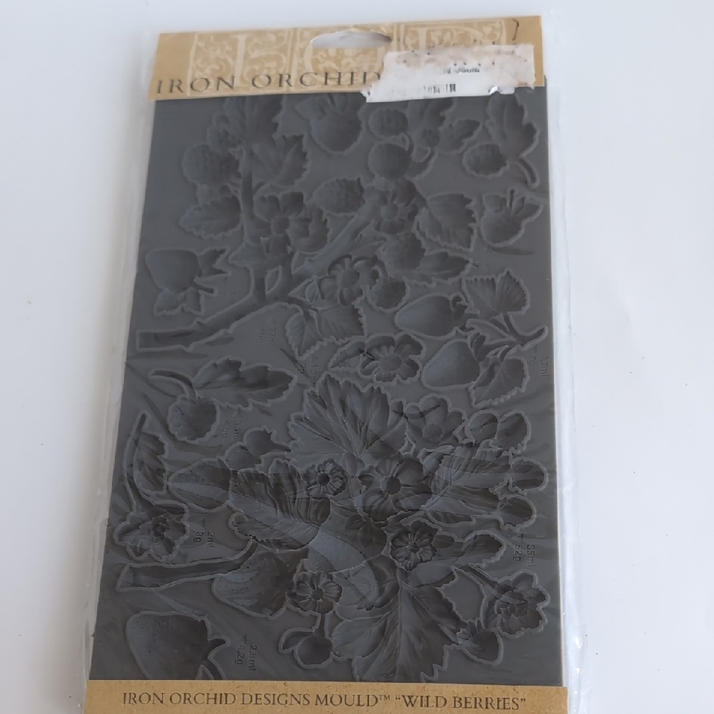 Iron Orchid Designs Wild Berries Mould Silicone Casting Mold IOD #1066